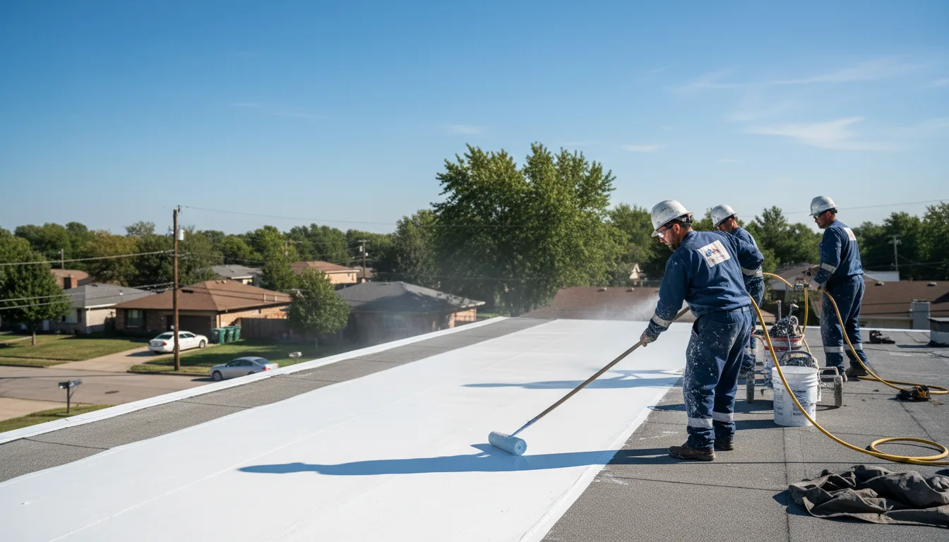 Commercial roof coating in Wilton, WI near me